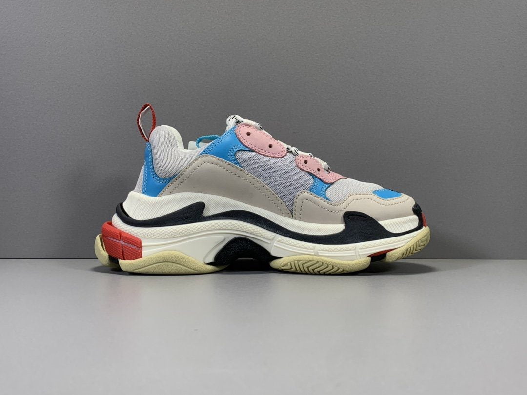 Balenciaga Triple-S Xám Hồng Xanh Chất Lượng Tốt Nhất