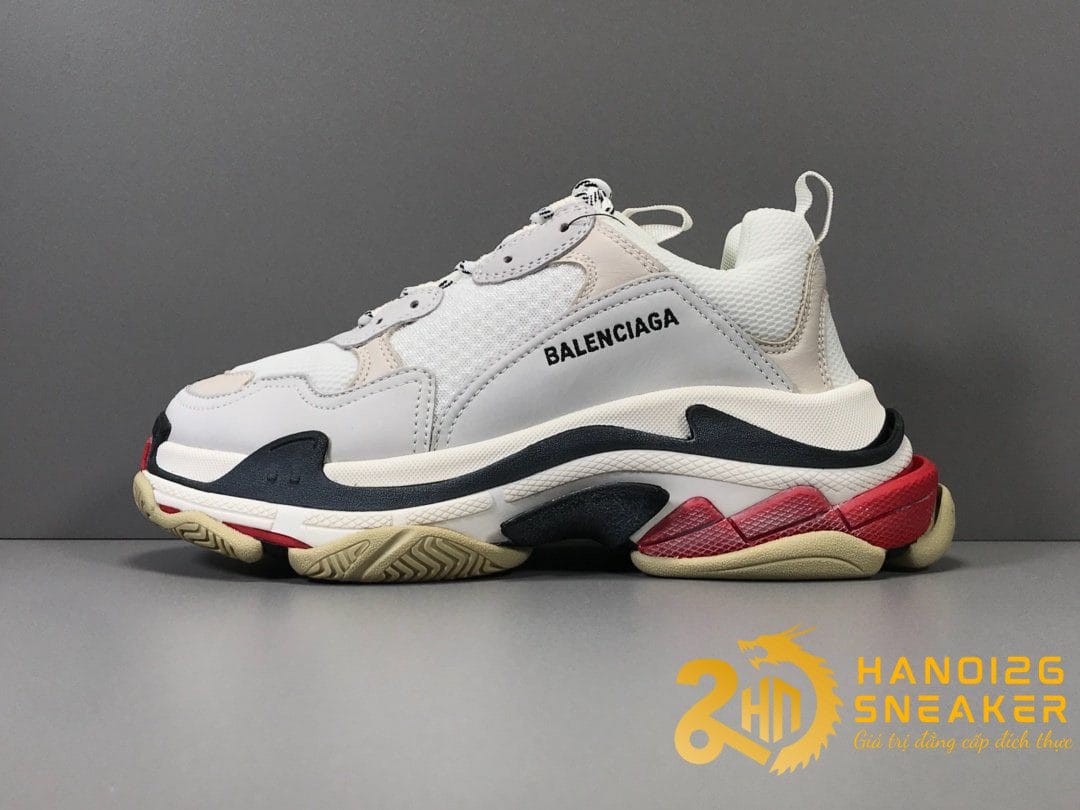 Balenciaga Triple-S Like Auth PLUS+ Trắng Đỏ Đen