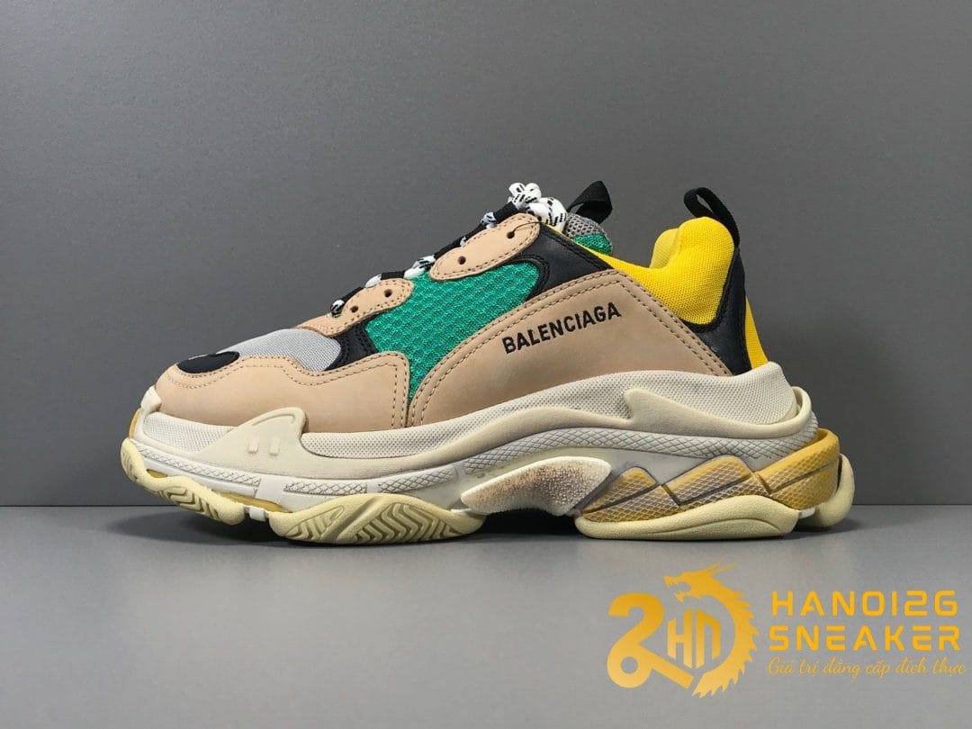 Balenciaga Triple-S Like Auth PLUS+ Vàng xanh