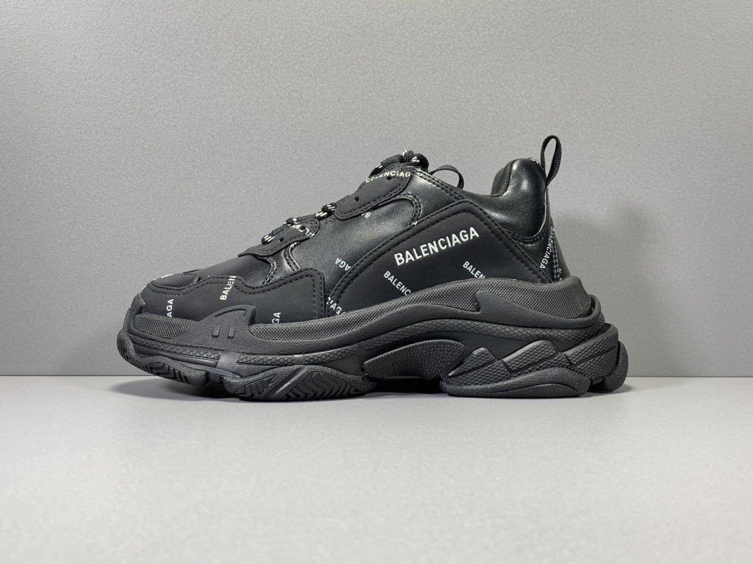 Balenciaga Triple S Like Auth Rep 11 Chất Lượng Tốt Nhất đen Lồng Text