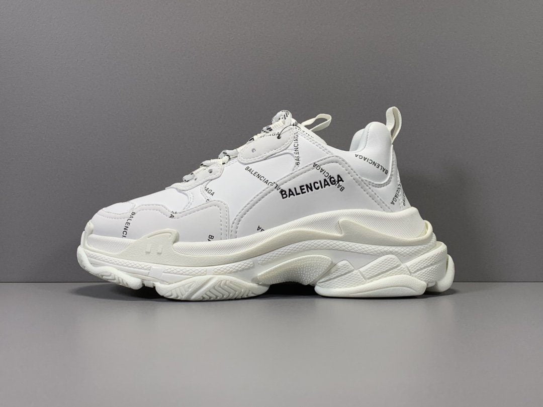 Balenciaga Triple S Bản đế Air Like Auth Trắng Text