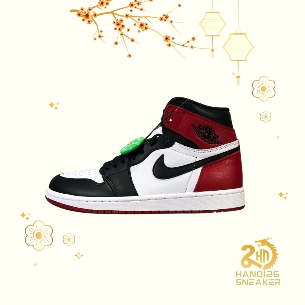 Nike Air Jordan I Retro High OG Black Toe Đen Trắng Đỏ