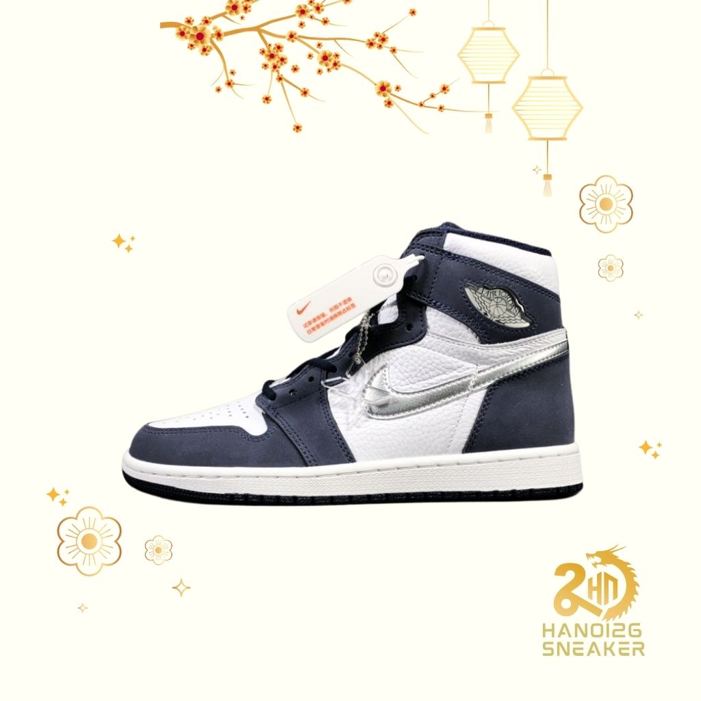 Nike Air Jordan I Retro High OG Midnight Navy Xanh Tím