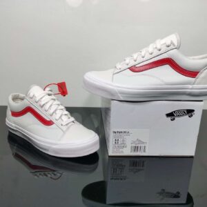 Vans Og Style 36 LX Trắng Viền đỏ