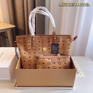 Liz monogram-print tote bag