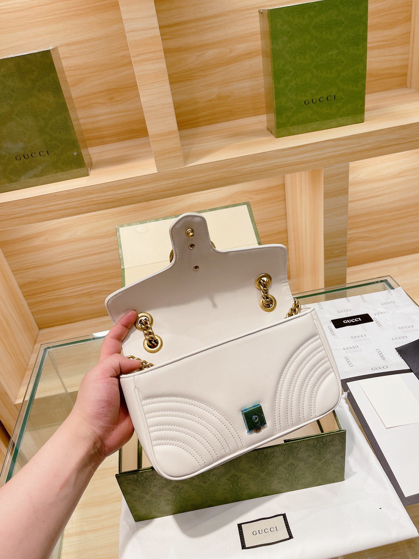 Gucci Marmont small Matelassé shoulder bag