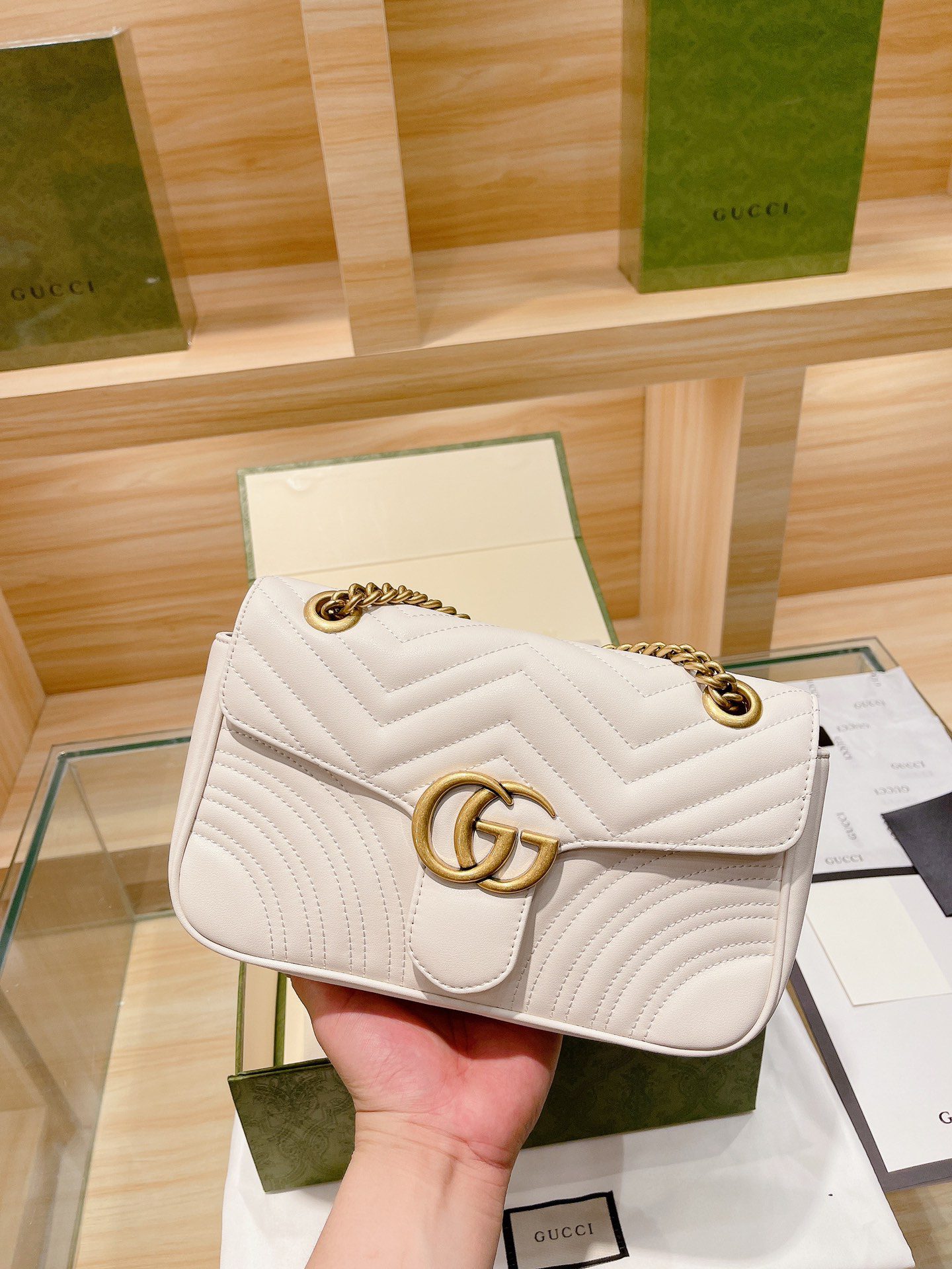 Gucci Marmont small Matelassé shoulder bag