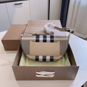 Burberry Small Check Canvas and Leather Olympia BagPrice