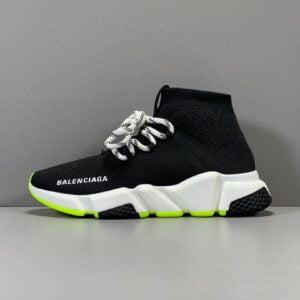 Balenciaga Speed Trainer Trắng đen Xanh Có Dây Buộc Like Auth Siêu Cấp