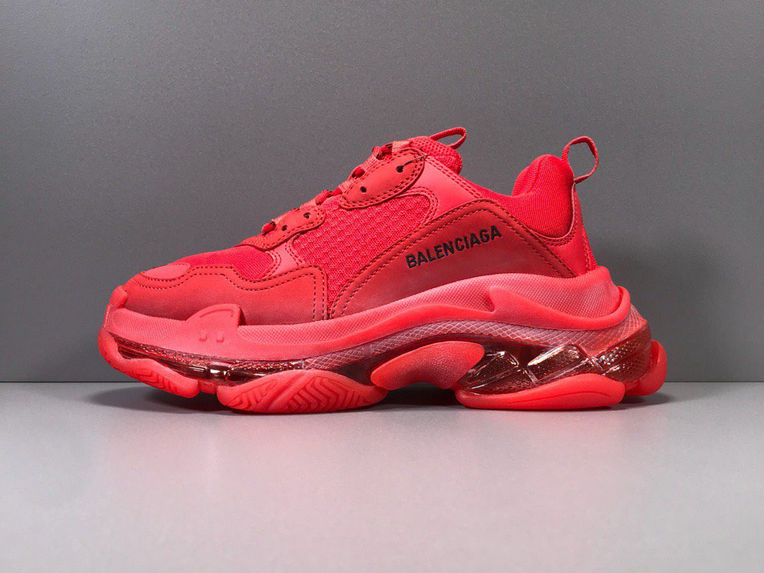 Balenciaga Triple S Bản đế Air Like Auth đỏ Chất