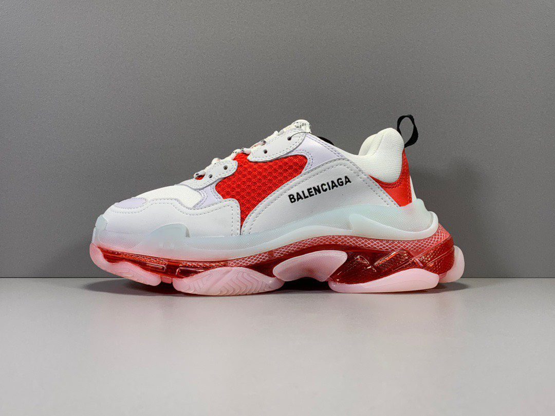 Balenciaga Triple S Bản đế Air Like Auth đỏ Trắng
