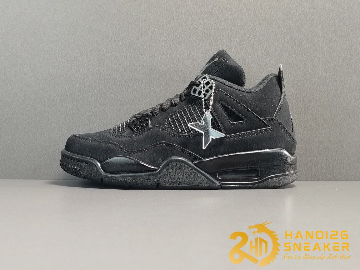 Giày Nike Air Jordan 4 Retro Black Cat Like Auth (2020)