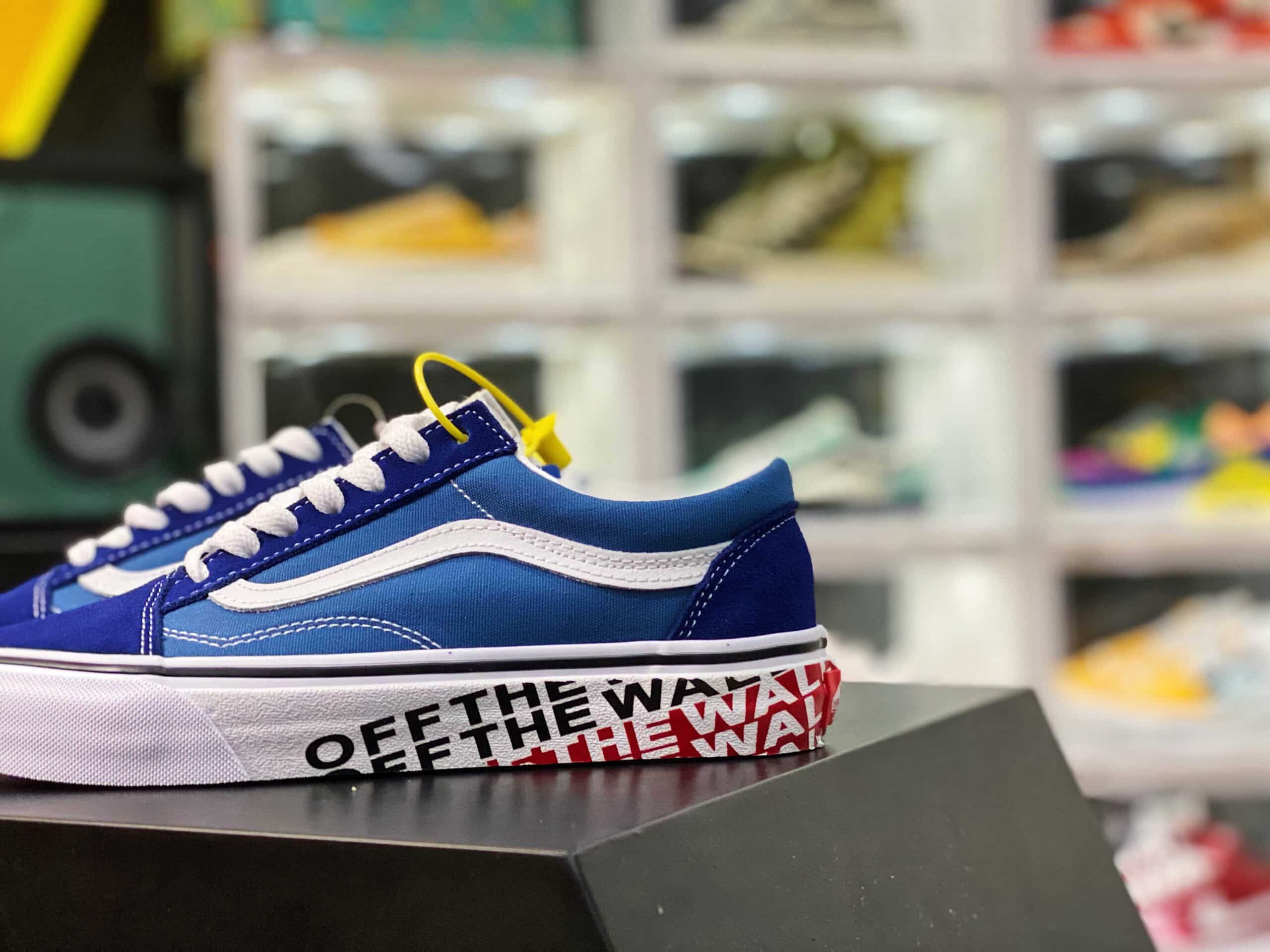 Giày Sneaker Vans Off The Wall Xanh Đen Cao Cấp
