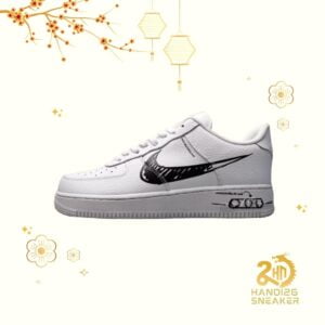 Nike Air Force 1 SCHEMATIC WHITE BLACK Sketch