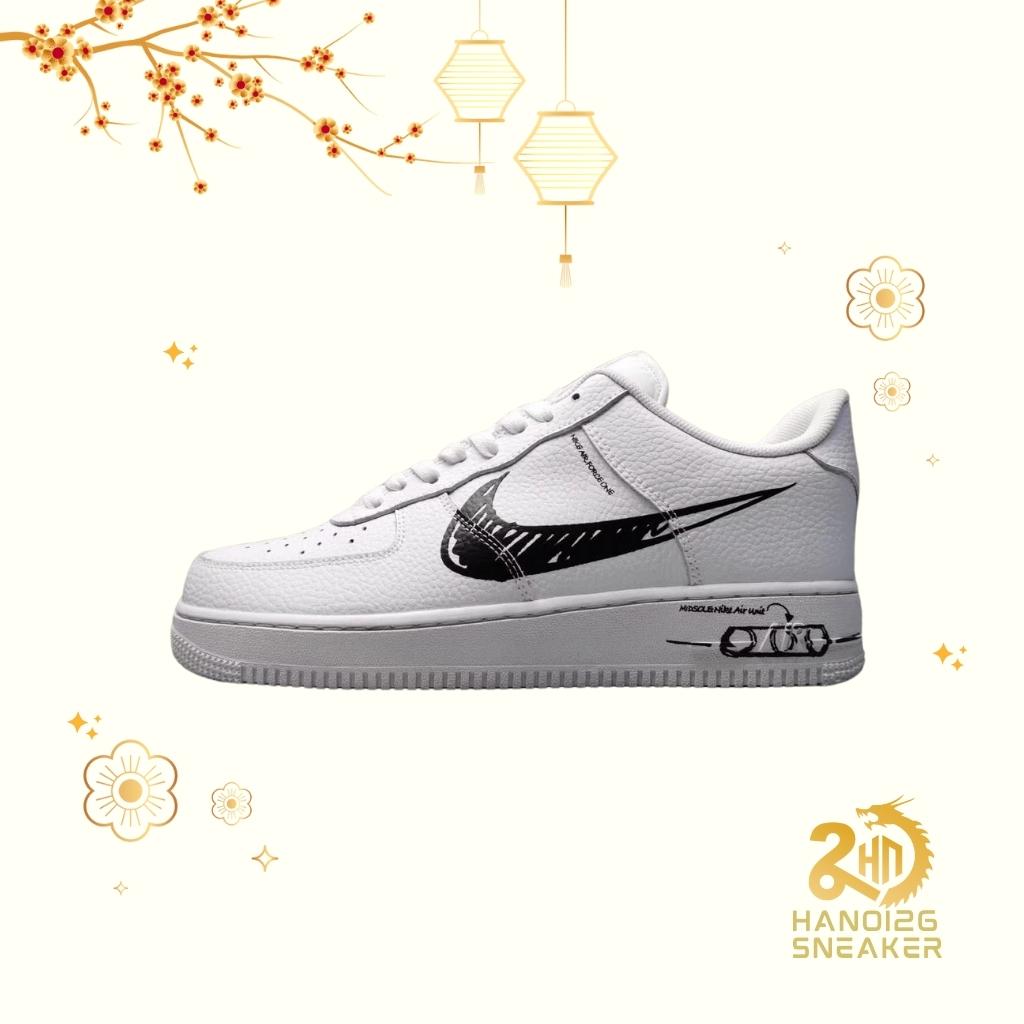 Nike Air Force 1 SCHEMATIC WHITE BLACK Sketch
