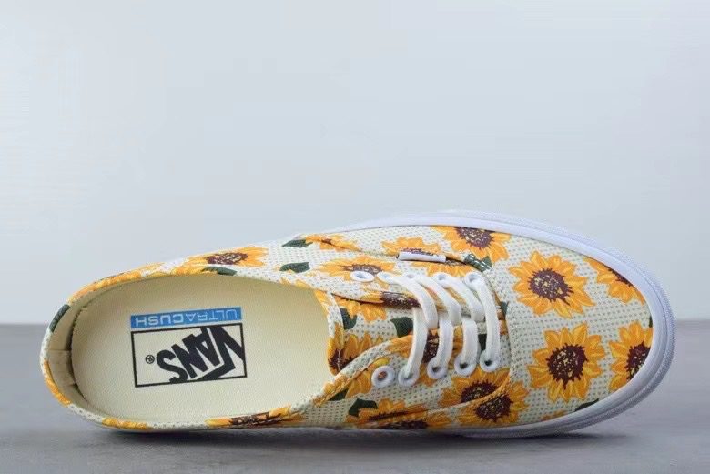 Giày Lười Vans Authentic Hoa Hướng Dương Chất Lượng