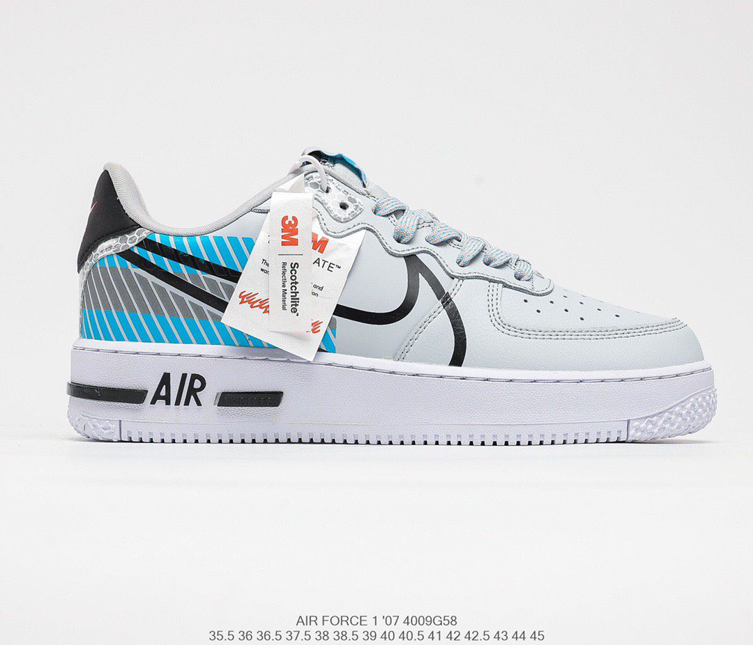 Nike Air Force 1 React DMSXGreyBlackOrange Siêu độc