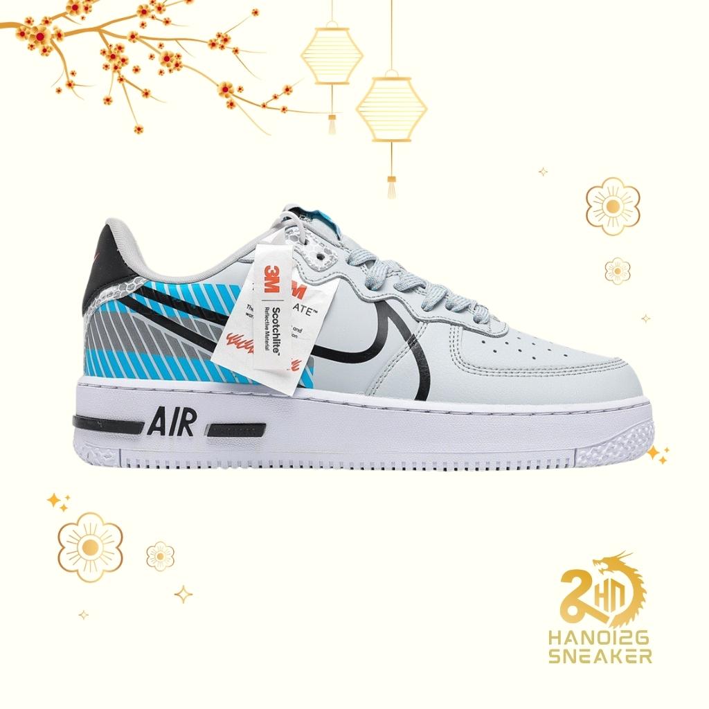 Giày Sneakers Nike Air Force 1 React DMSXGreyBlackOrange siêu độc