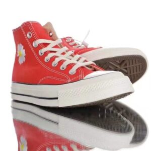 PEACEMINUSONE X Converse 1970s đỏ Hoa Cúc Bản đẹp Nhất