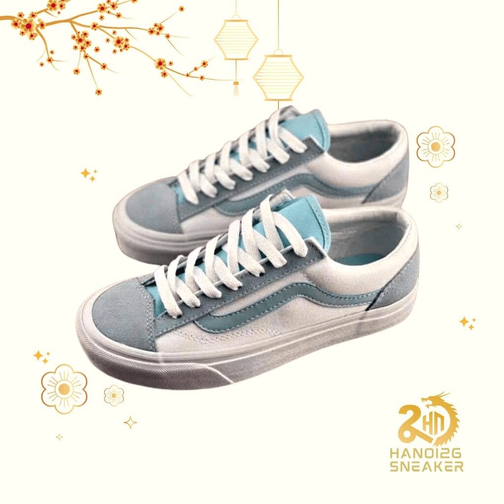 Giày sneaker Vans Vault OG Style 36 LX Xanh Trắng Vintage