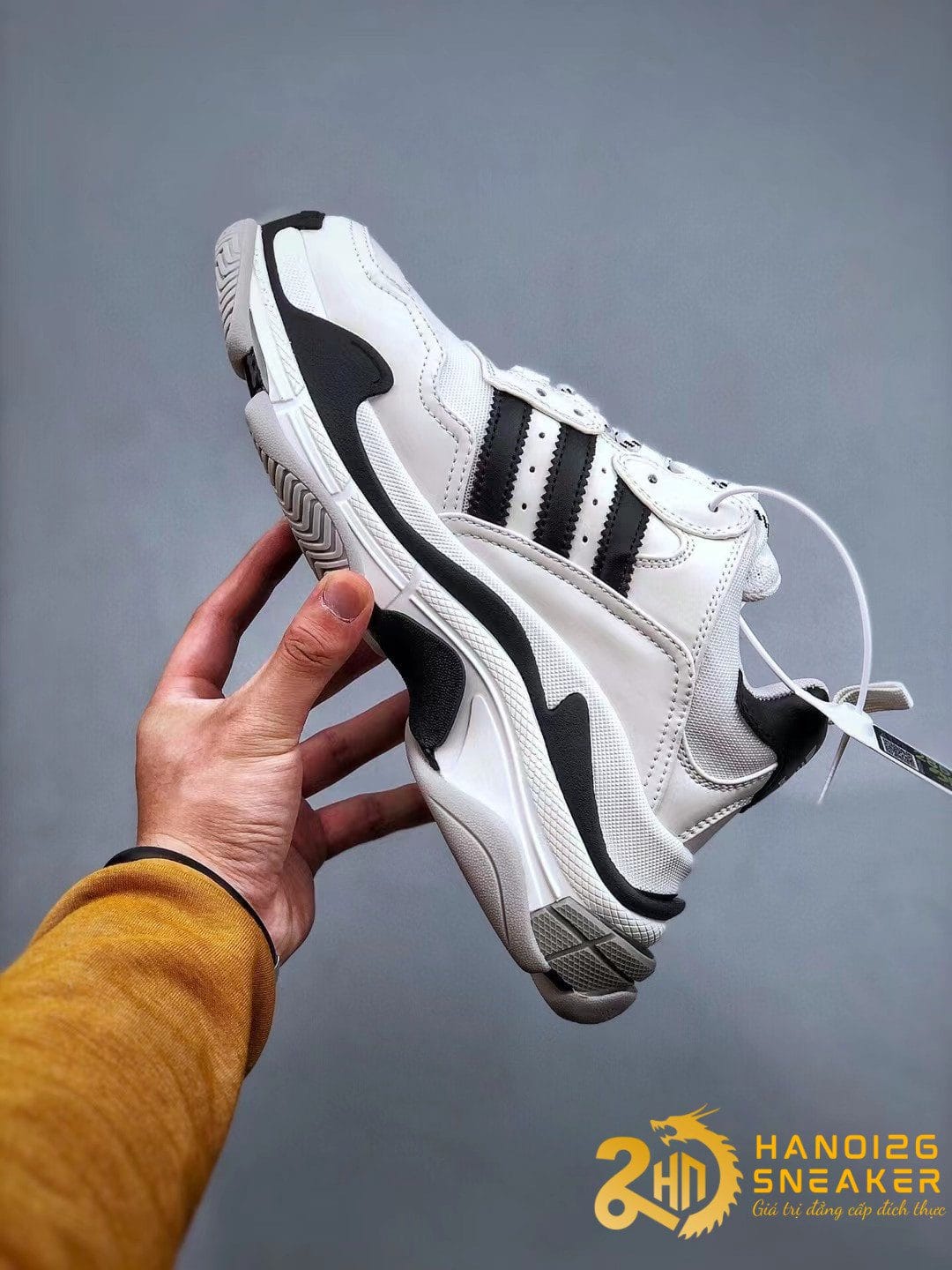 GIÀY BALENCIAGA ADIDAS TRIPLE S SNEAKER IN WHITE Rep 11