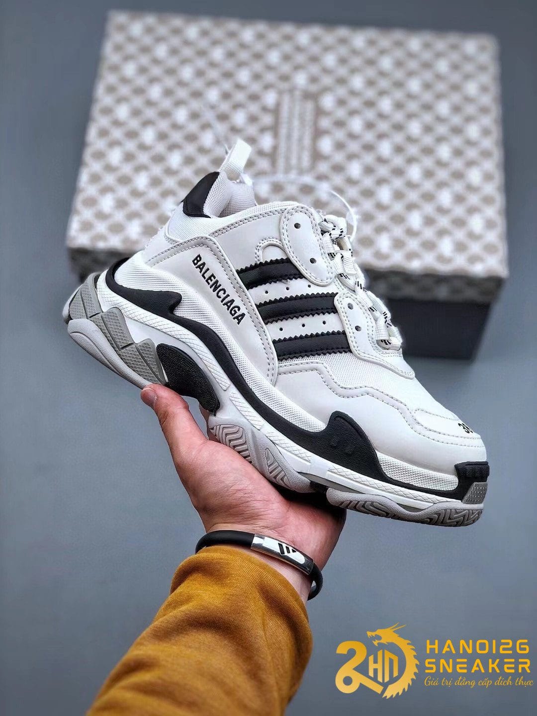 Balenciaga ADIDAS TRIPLE S SNEAKER IN WHITE