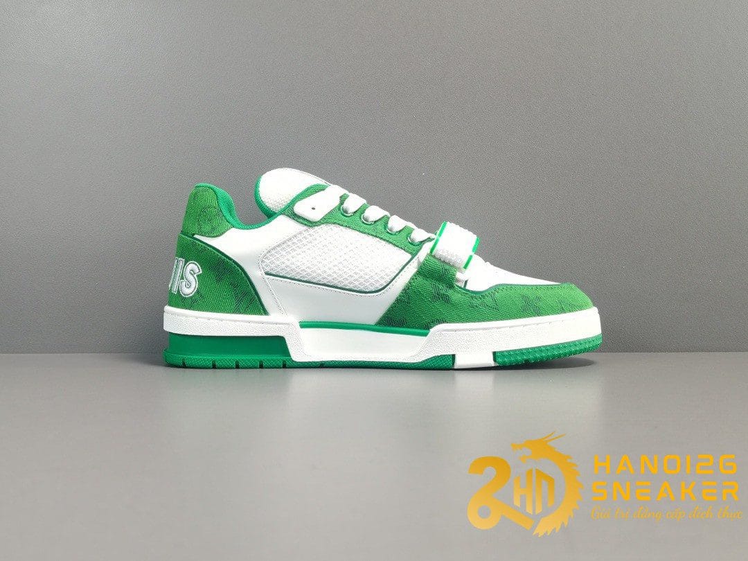 Giày LV Louis Vuitton Trainer Xanh 4 Cánh Siêu Cấp