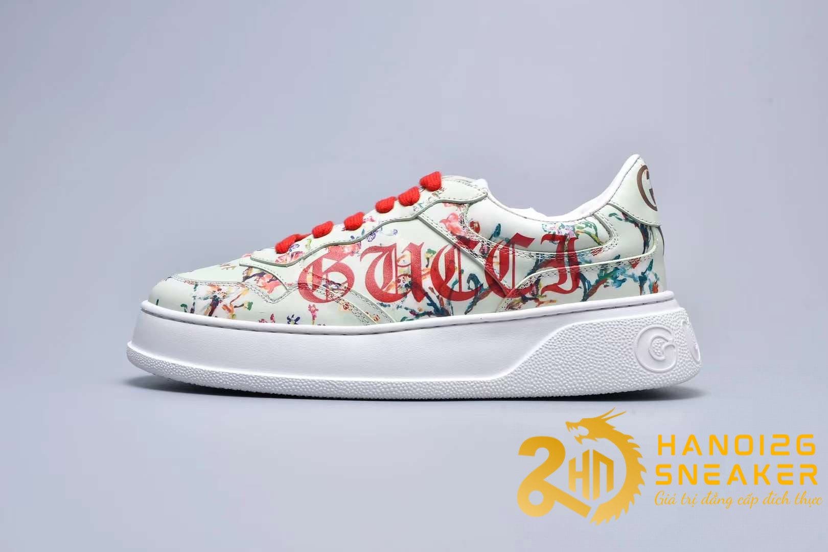 Giày Sneaker Gucci Screener GG High-Top Flower