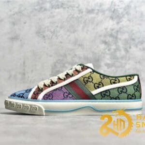 Giày Sneaker Gucci Screener Tennis 1977 Print Rainbow