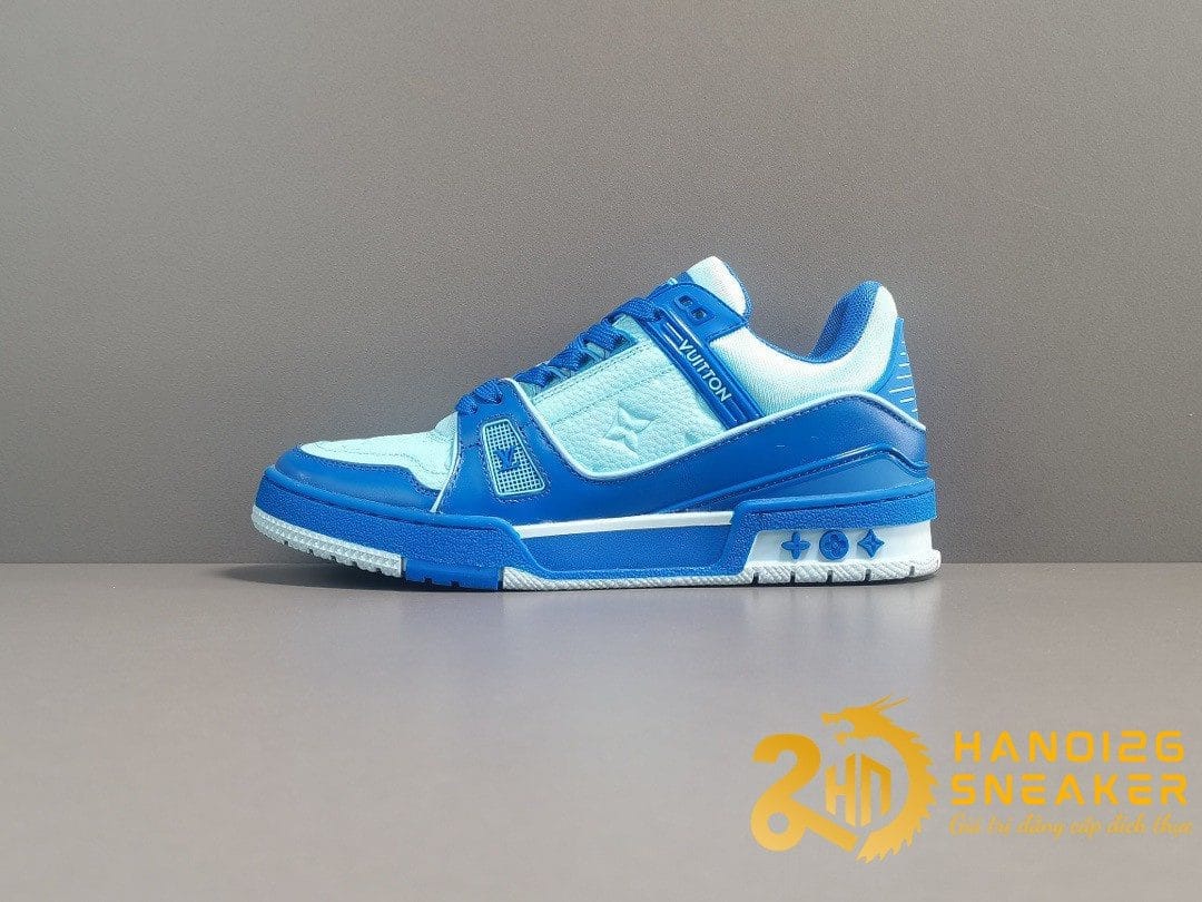 BST 3 Mẫu Giày LV Louis Vuitton Trainer Xanh VIP Like Auth 2