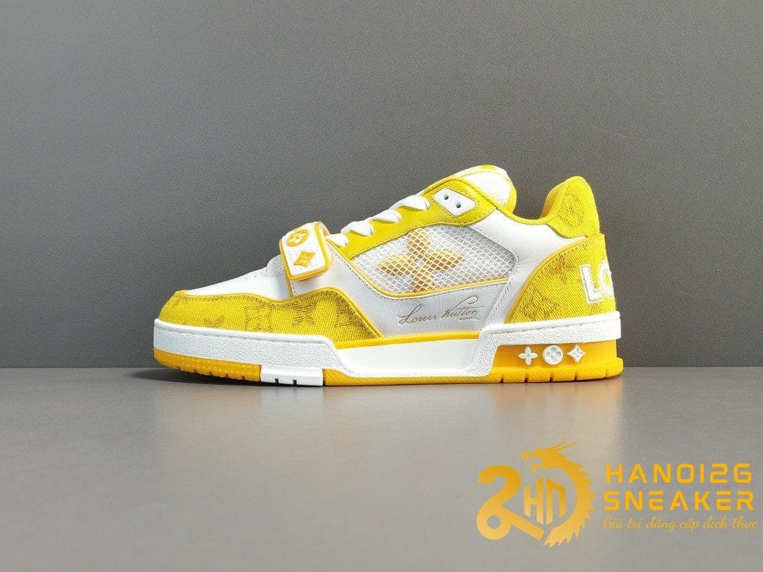 Giày LV Trainers Vàng Like Auth Hanoi26Sneaker Kiểu 1 Giày LV Trainers Vàng Like Auth Hanoi26Sneaker Kiểu 1