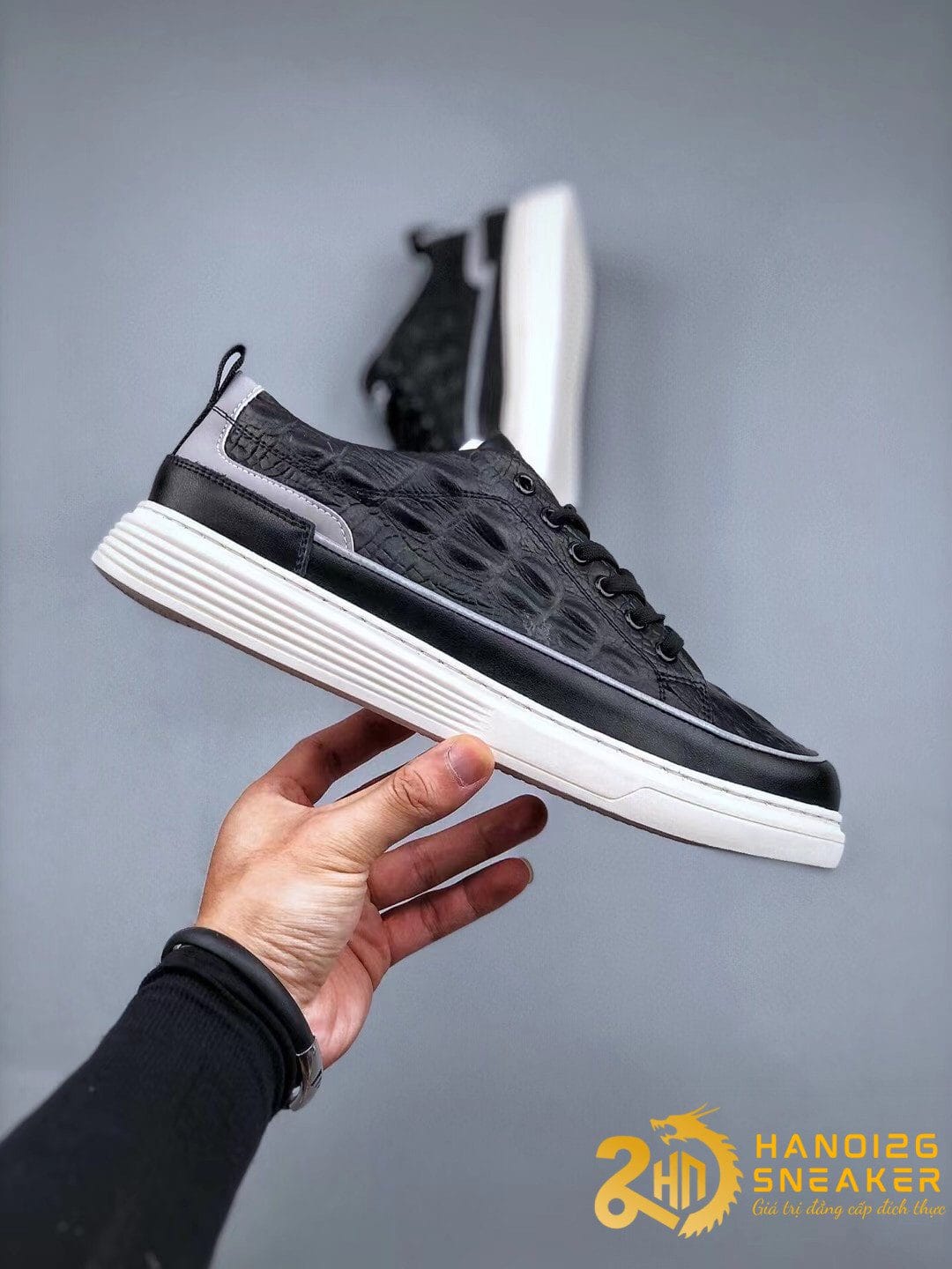 Sneaker ECCO Aibu Vân Cá Sấu