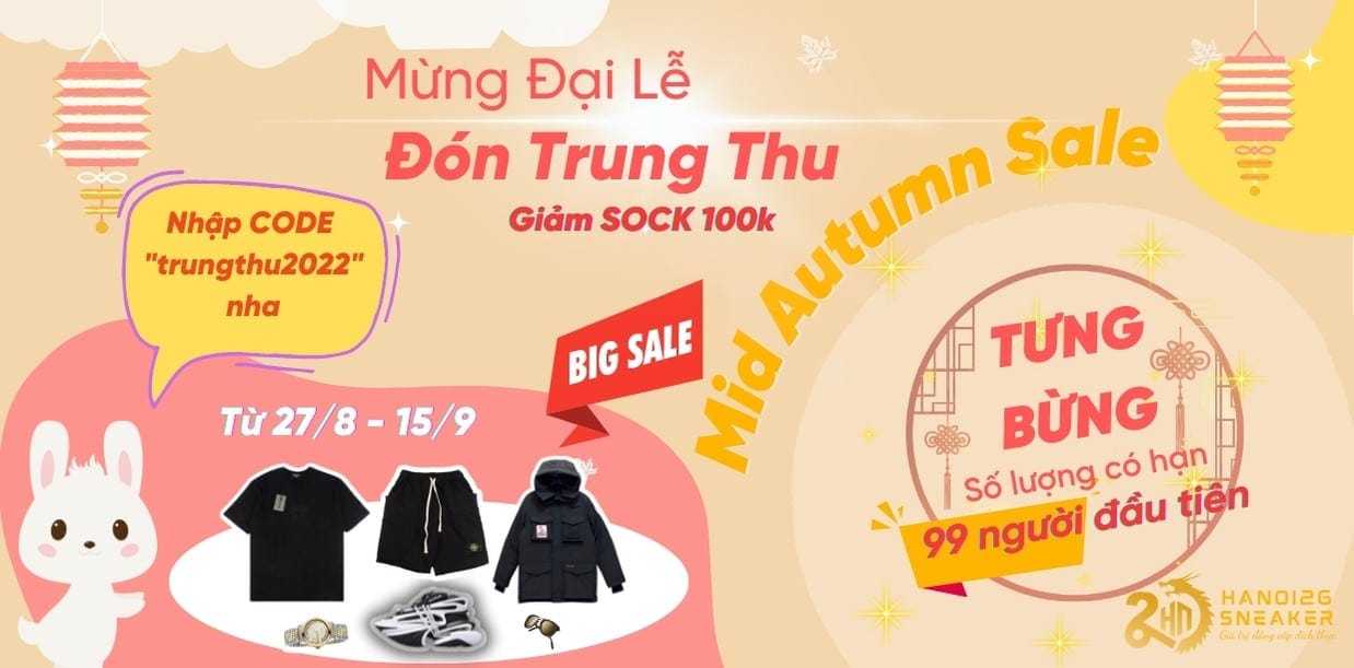 Mừng Đại lễ đón trung thu 2022 – Tặng Voucher 100k cho 100 khách hàng đầu tiên