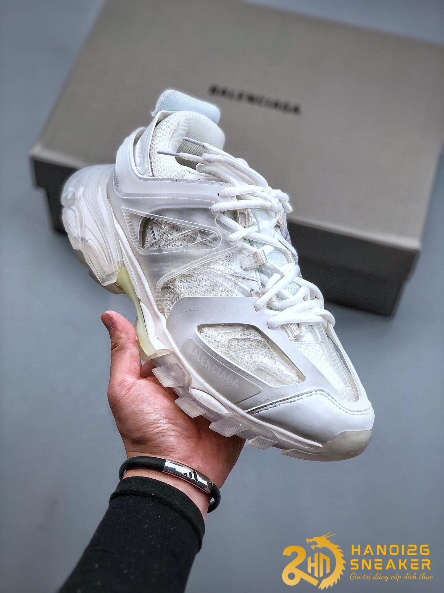 Giày BALENCIAGA Track Trainers White 3.0 trong suốt Like Auth