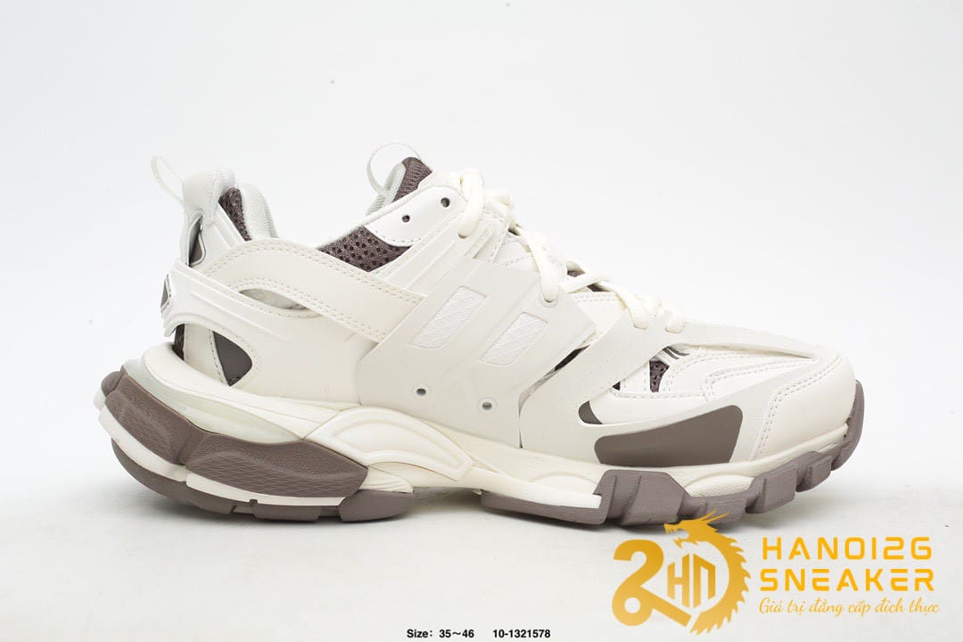 Giày Balenciaga Track Med Grey & Eggshell Trắng Nâu (1)