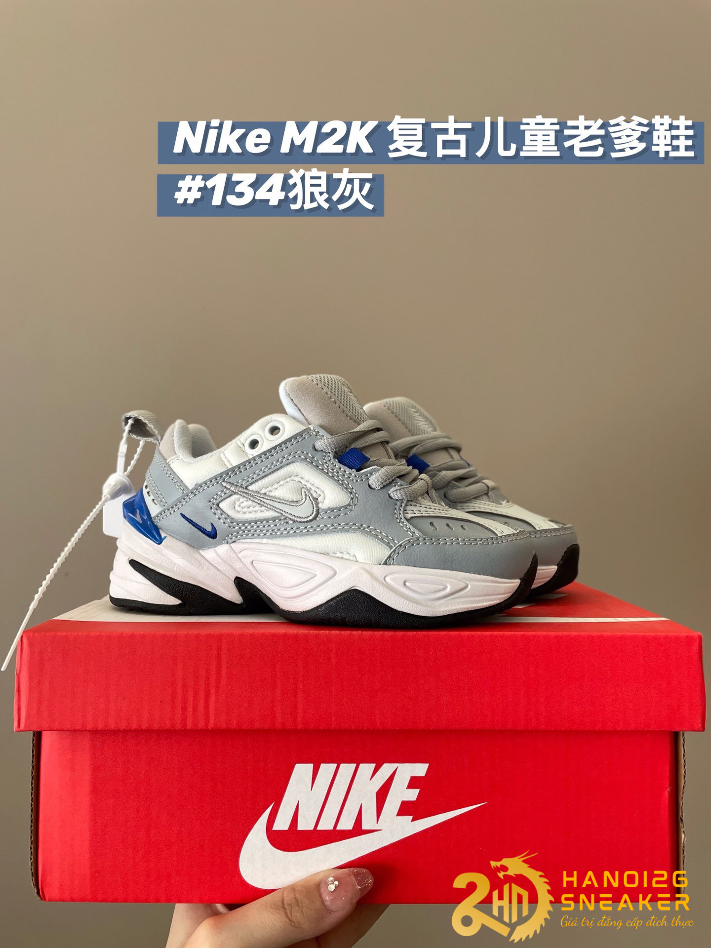 Tổng hợp giày thời trang Nike M2K trẻ em cao cấp