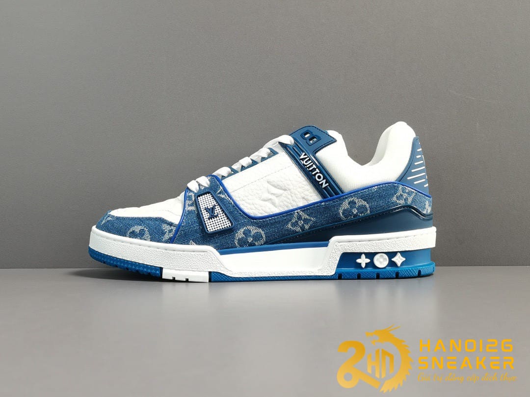 GIÀY LOUIS VUITTON TRAINERS BLUE WHITE SIÊU CHẤT LIKE AUTH