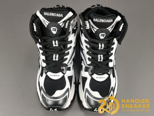 Balenciaga Runner High White Black Like Auth 695764 W3RH2 9010 (4)