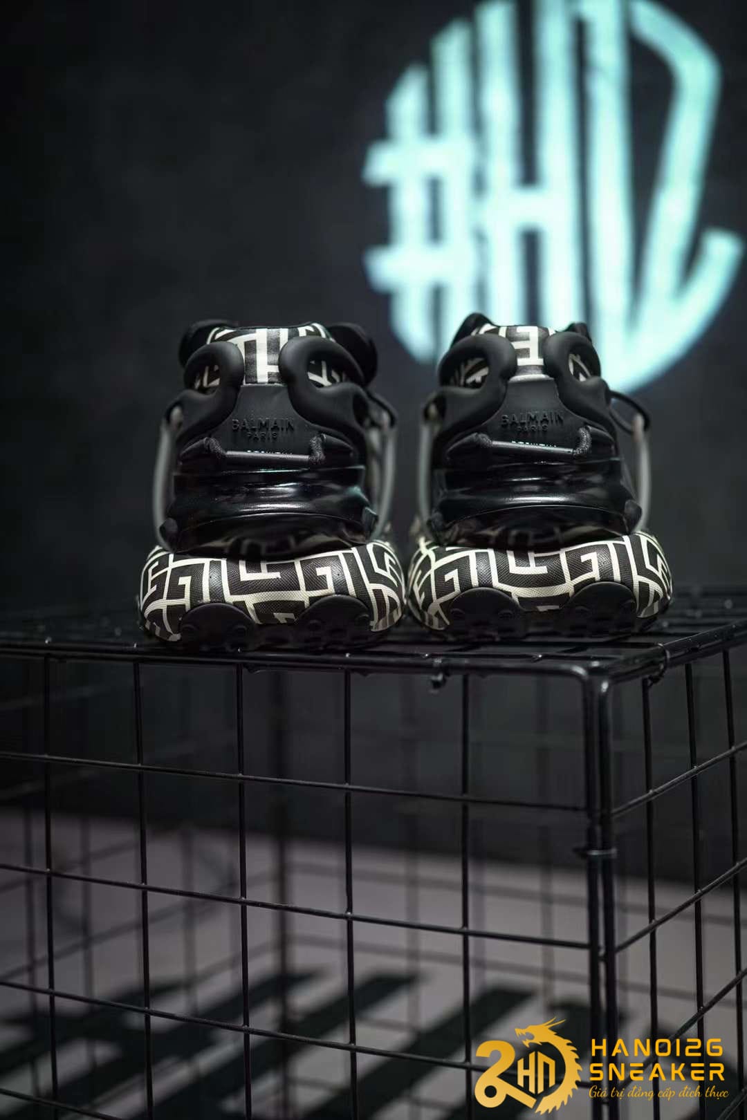 Giày Balmain Black Vignette Like Auth 2023 (1)