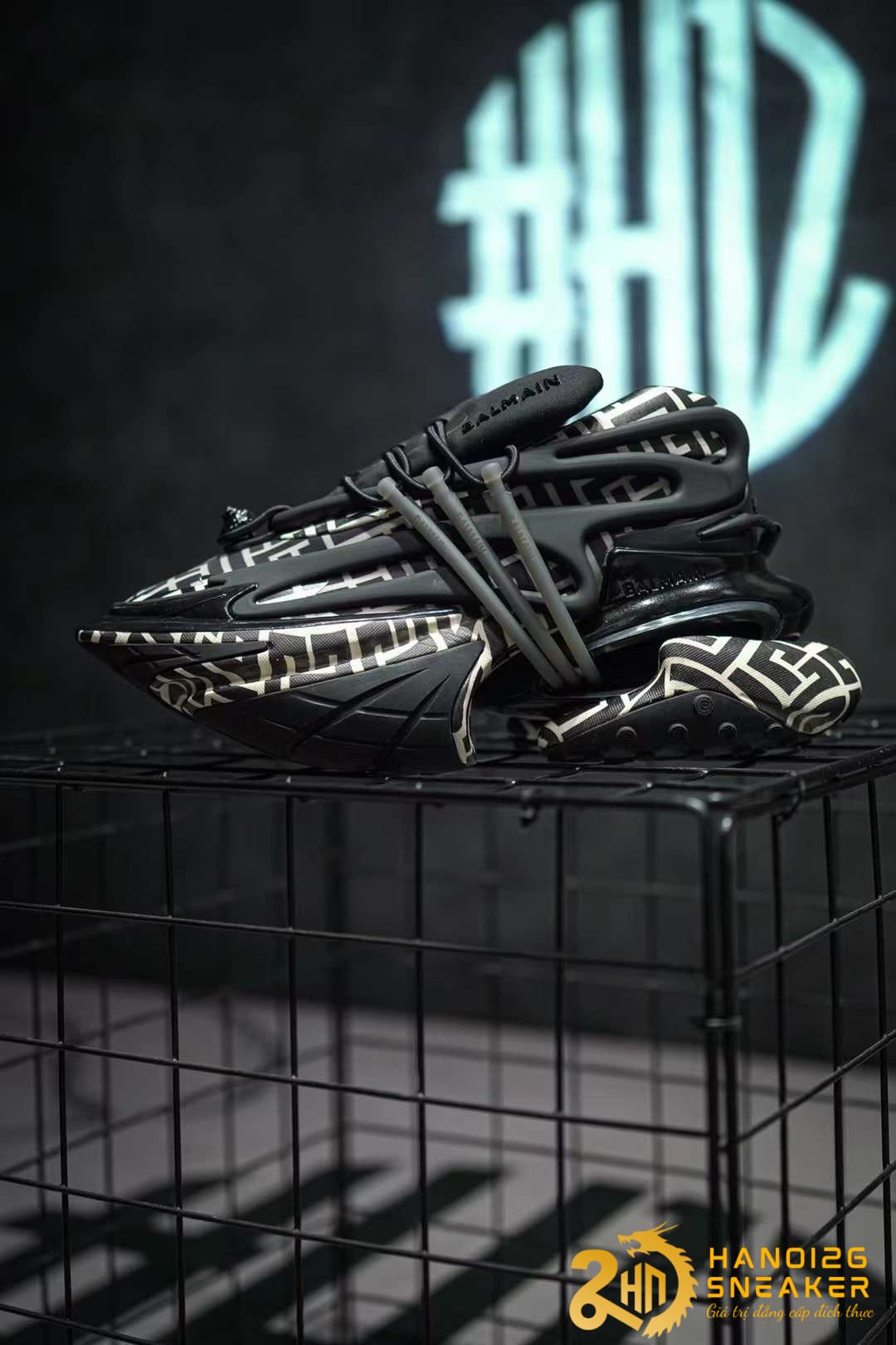 Giày Balmain Black Vignette Like Auth 2023