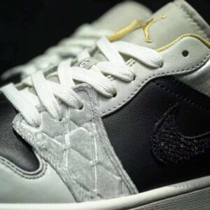 Giày Nike Air Jordan 1 Low 'Beaded Swoosh' DV1762 001 (3)