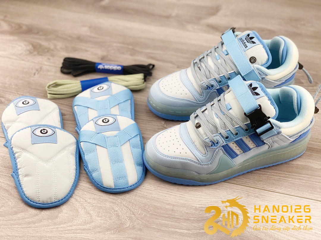 Adidas BAD BUNNY FORUM GW5021 Blue Cực Đẹp (4)