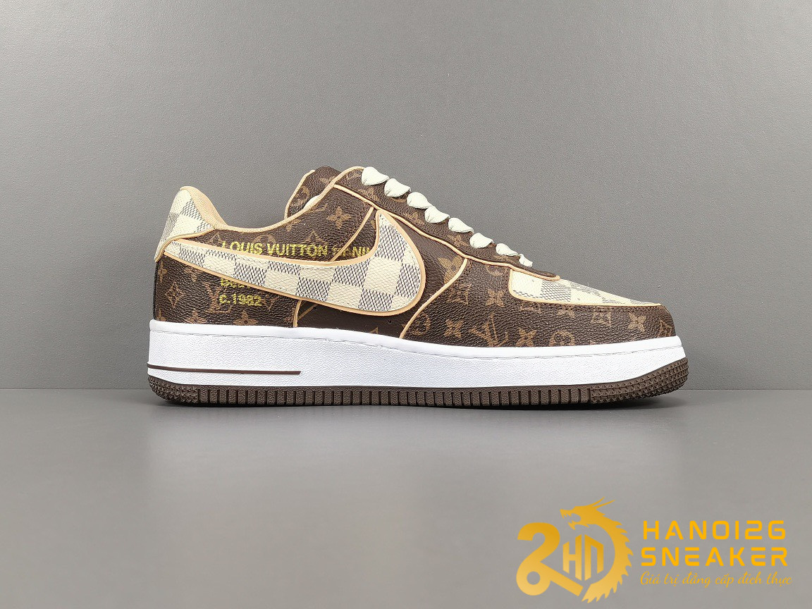 BỘ SƯU TẬP LOUlS VUlTTON X NIKE AIR FORCE 1 LOW ĐỘC QUYỀN LIKE AUTH (11)