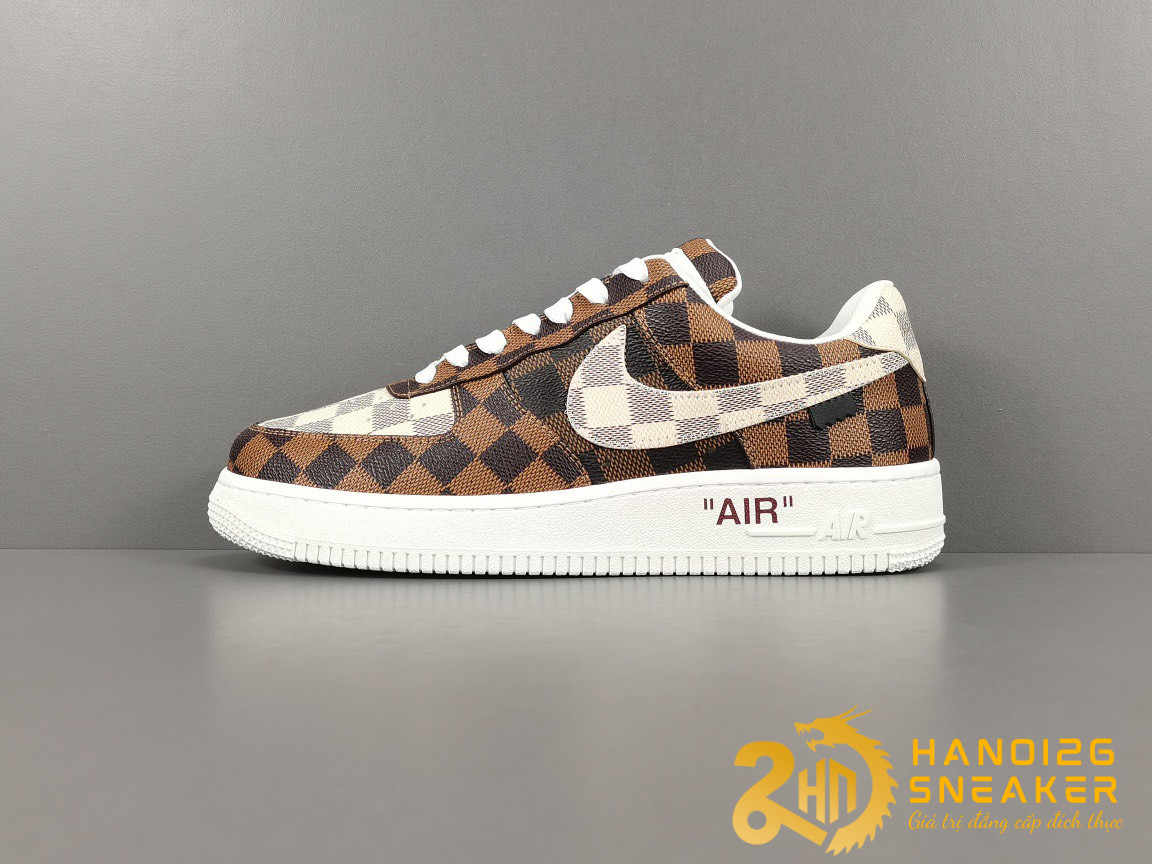 BỘ SƯU TẬP LOUlS VUlTTON X NIKE AIR FORCE 1 LOW ĐỘC QUYỀN LIKE AUTH (3)