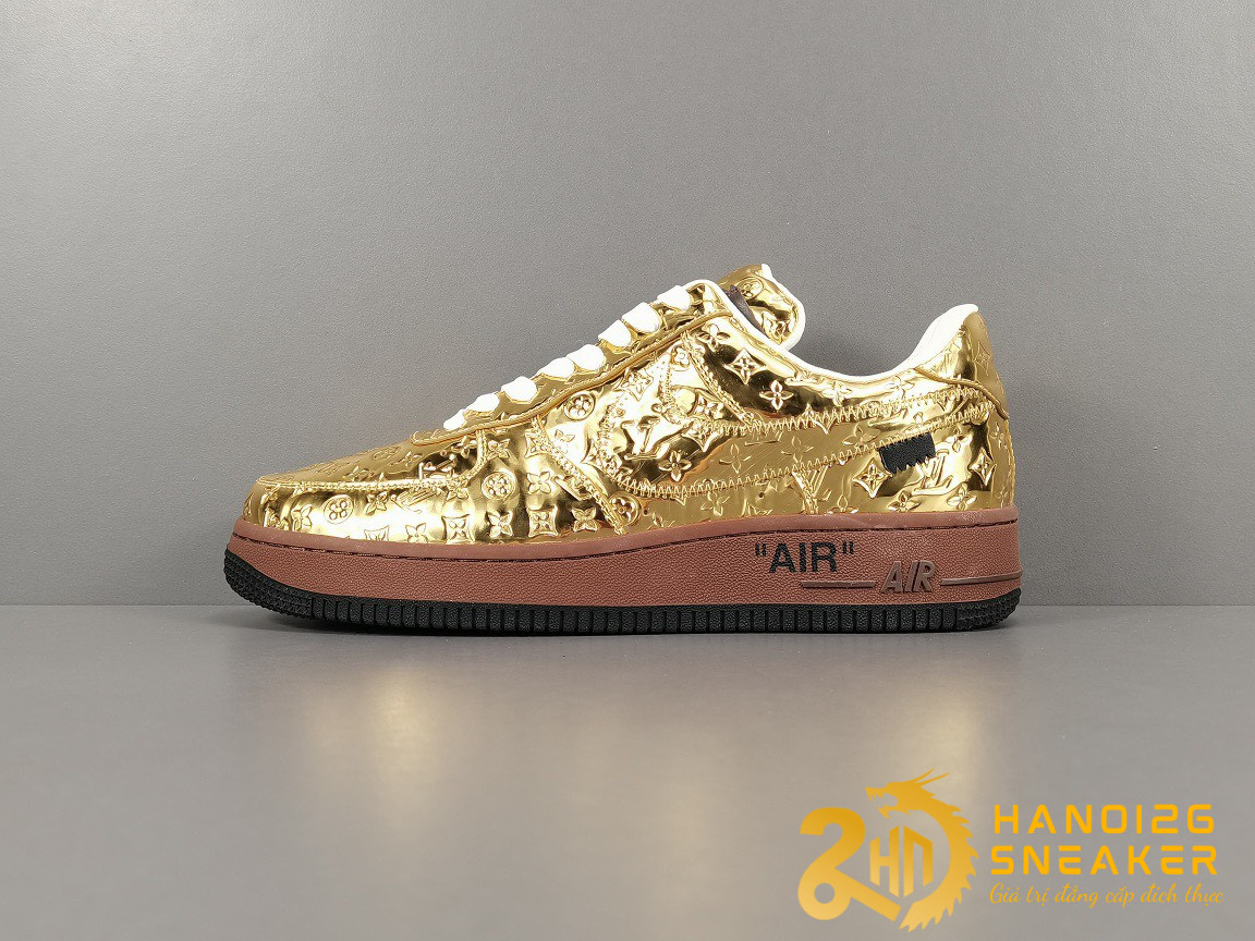 GIÀY NIKE AF1 LOW GOLD X LOUIS VUITTON CỰC SANG TRỌNG