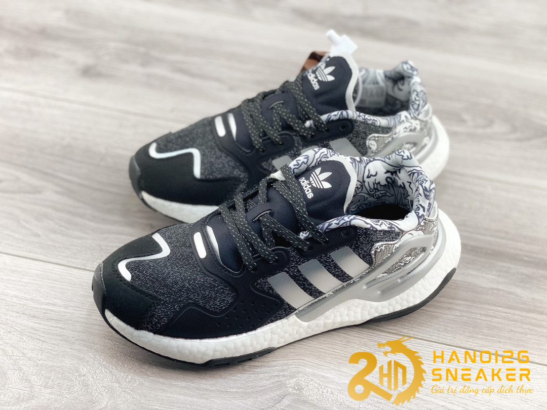 Giày Adidas Day Jogger Boost Core Black Cloud White Silver (5)