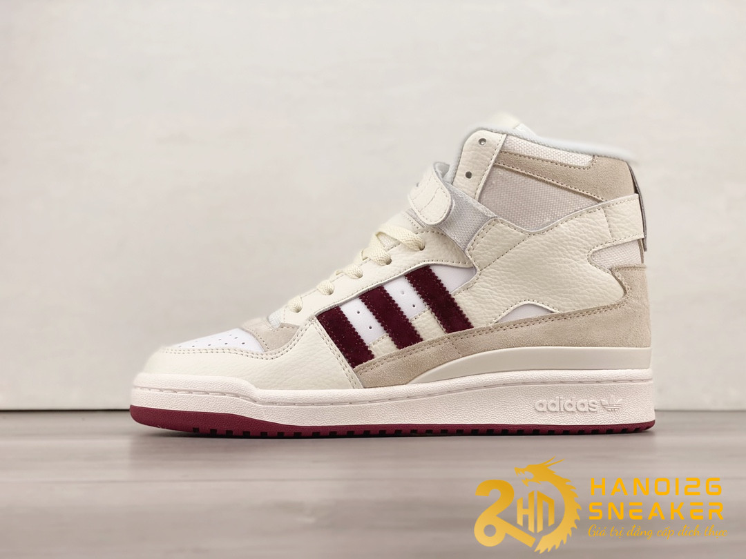 Giày Adidas Forum Hi Packer White Maroon