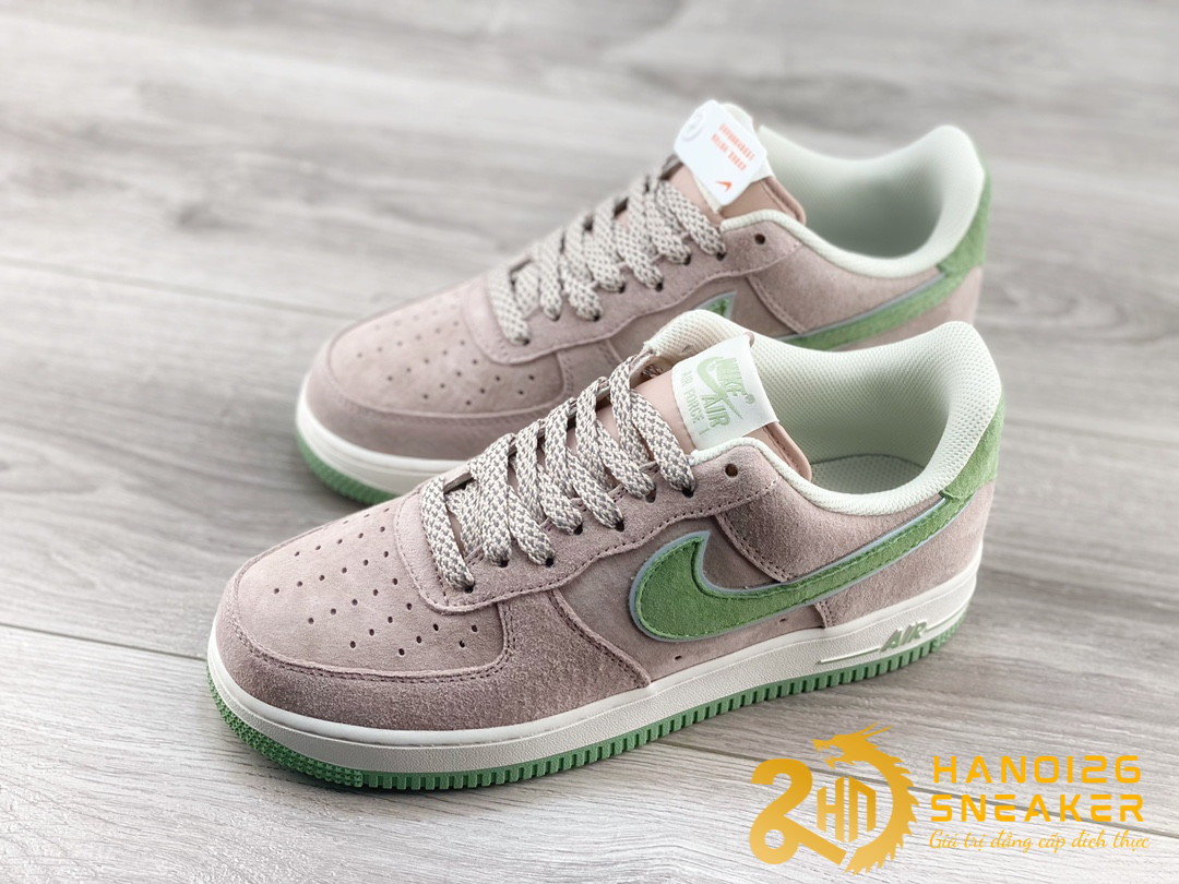 Giày Akira X Nike Air Force 1 07 Low Suede Pink Green White (1)