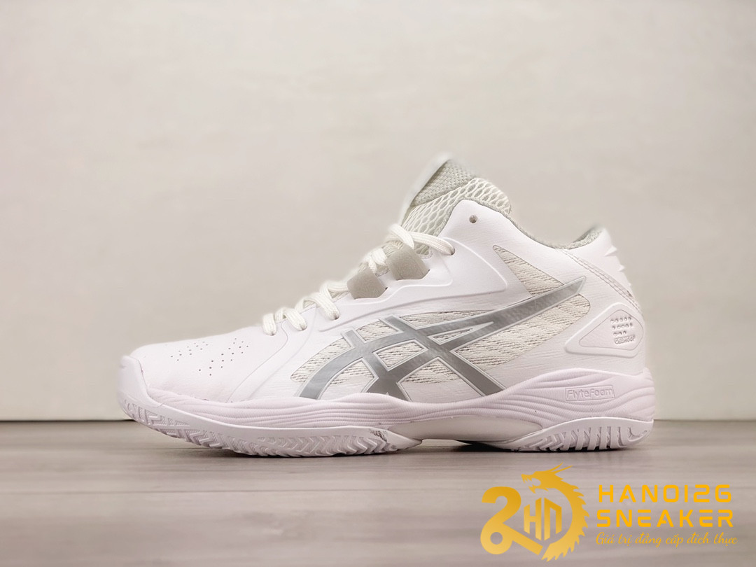 Giày Asics Gelhoop V13 2E Wide White Silver Like Auth