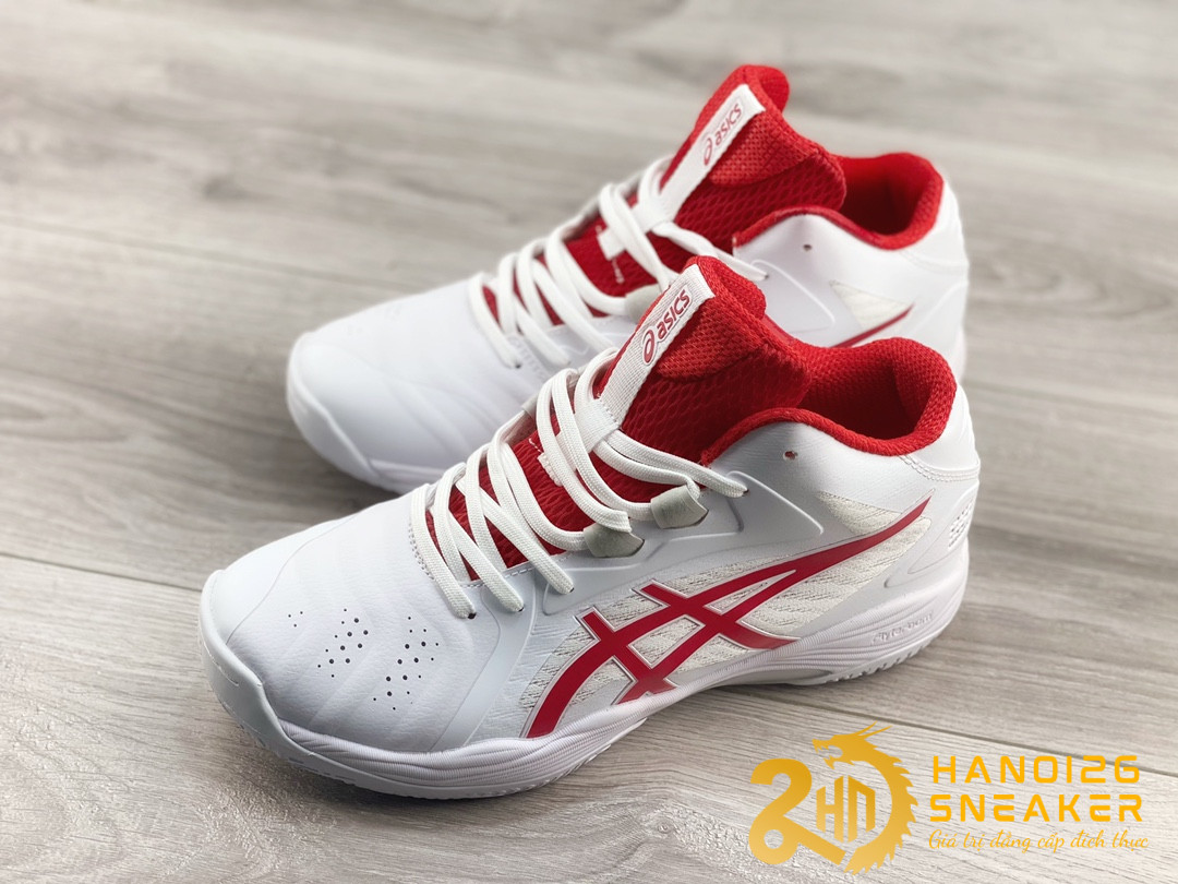 Giày Asics Gelhoop V13 White Red Like Auth (3)
